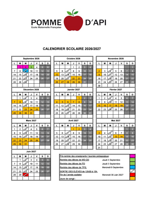 Calendrier 2026-2027 conv 0